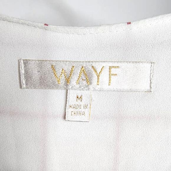 Wayf Womens Josie Checker Ruffle Sleeveless Wrap Dress Medium - Picture 5 of 8